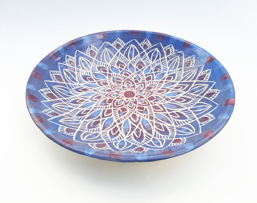 Mandala Ceramic Serving Plate